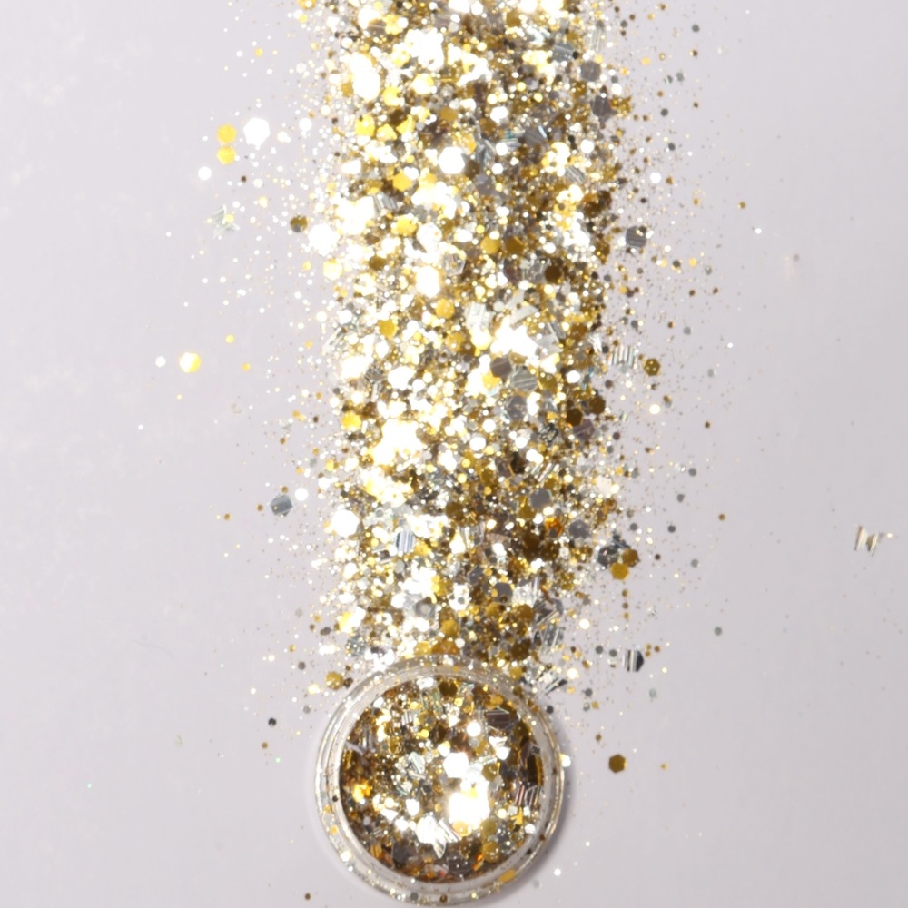 Gold and Silver Cosmetic Glitter Festival Glitter
